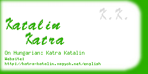 katalin katra business card